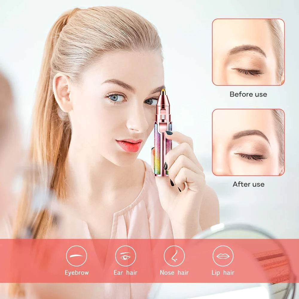 Electric Hair Remover Trimmer For Women Rechargeable 2 in 1